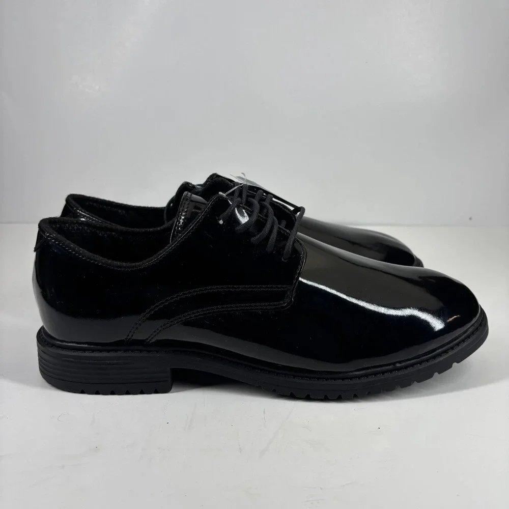 Original S.W.A.T. 118001 Men's US 10 Black High Gloss Dress Oxford Uniform Shoes